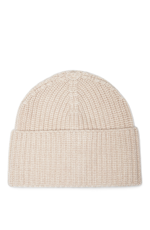 Shop Brunello Cucinelli Cashmere English Rib Beanie In Sand