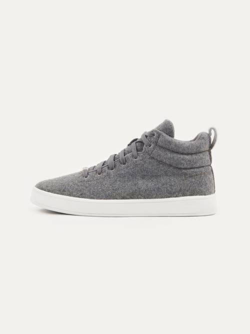 Gobi Mongolian Cashmere Cashmere High-top Sneakers In Stone Gray
