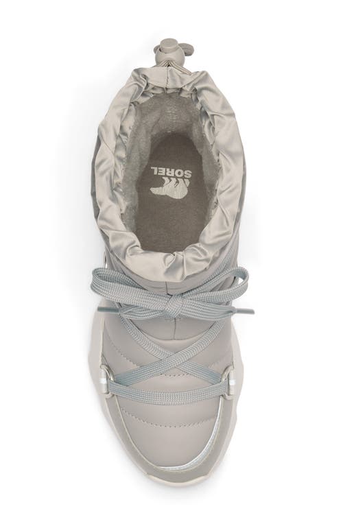 Sorel Kinetic Impact Nxt Mid Waterproof Boot In Chrome Grey/moonstone