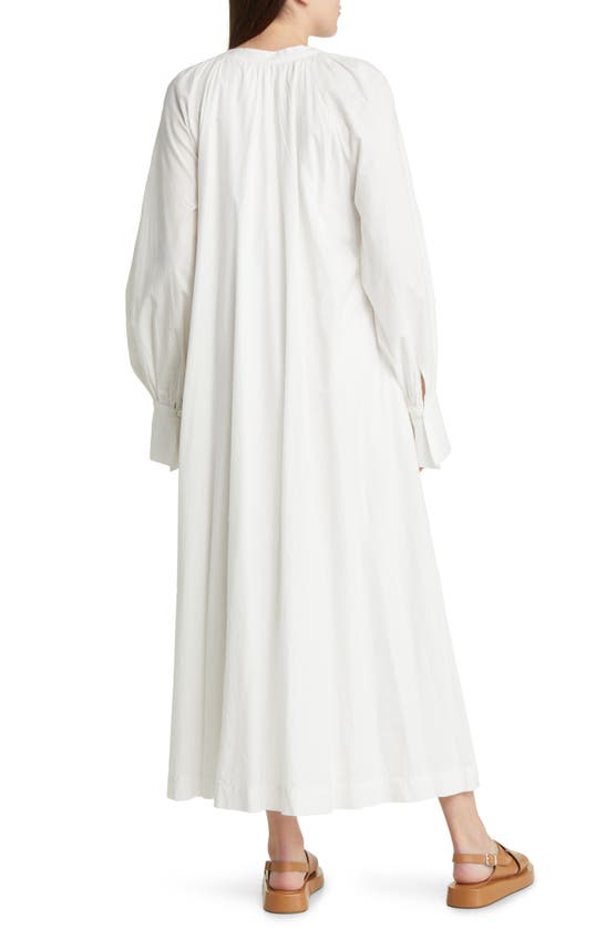 Free People Charlie Long Sleeve Shirtdress In White
