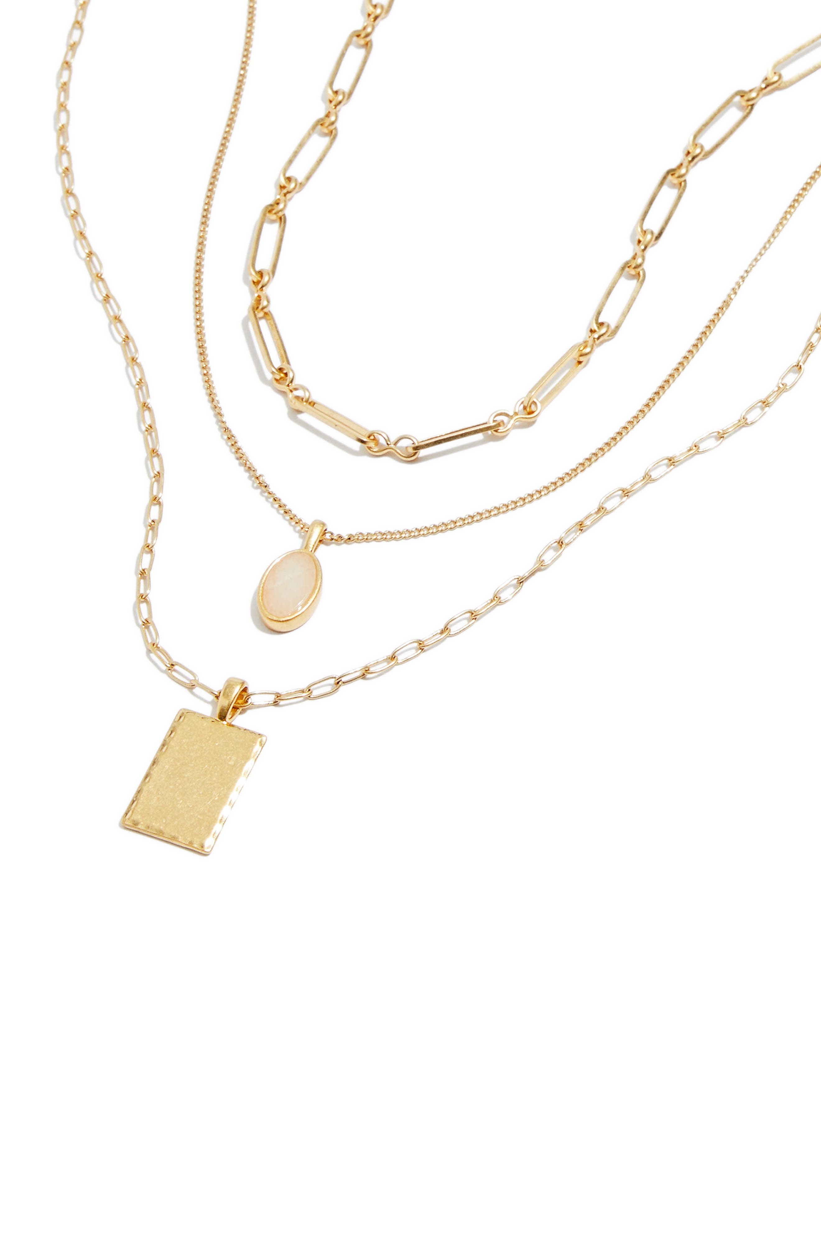 Madewell Nightstone Set of 3 Necklaces 