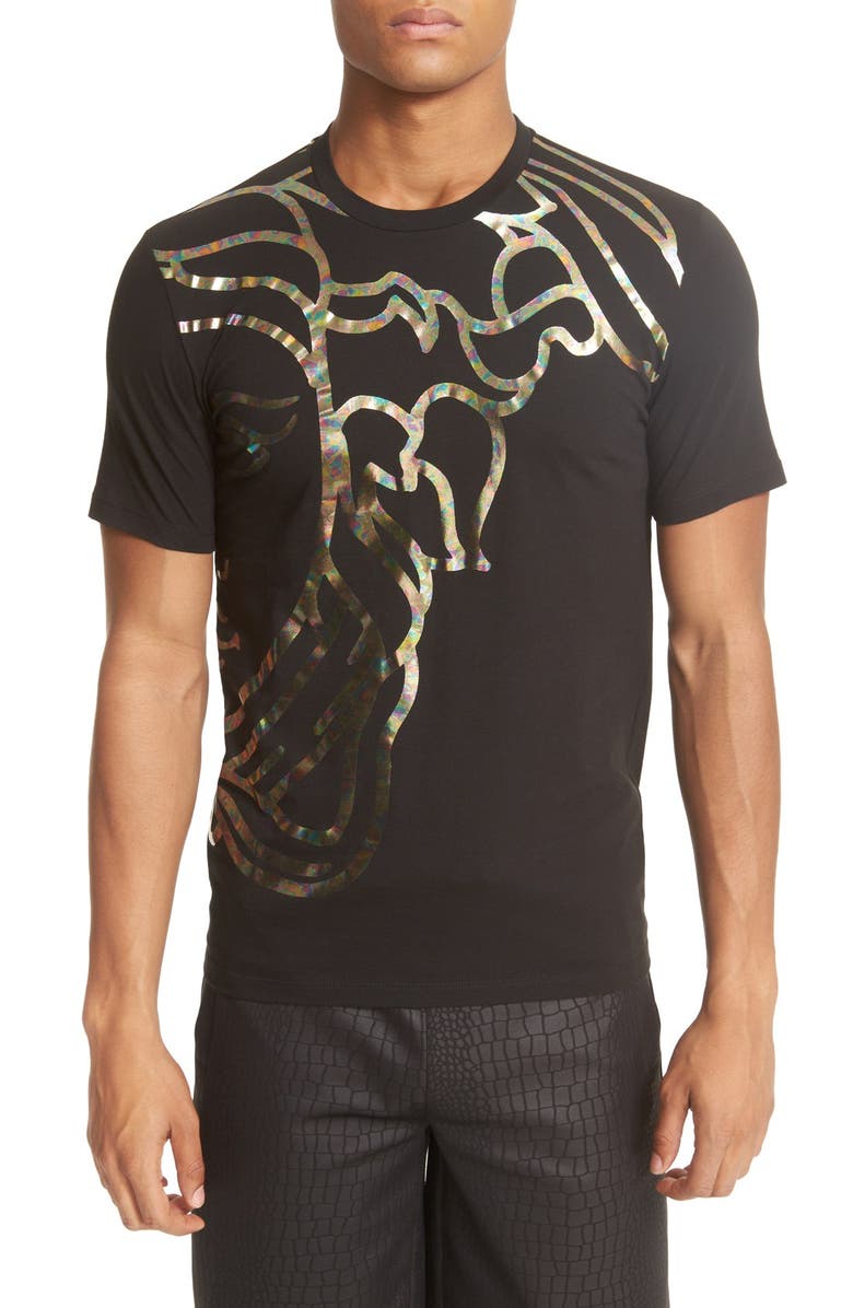 Versace Collection Foil Print Medusa T-Shirt | Nordstrom