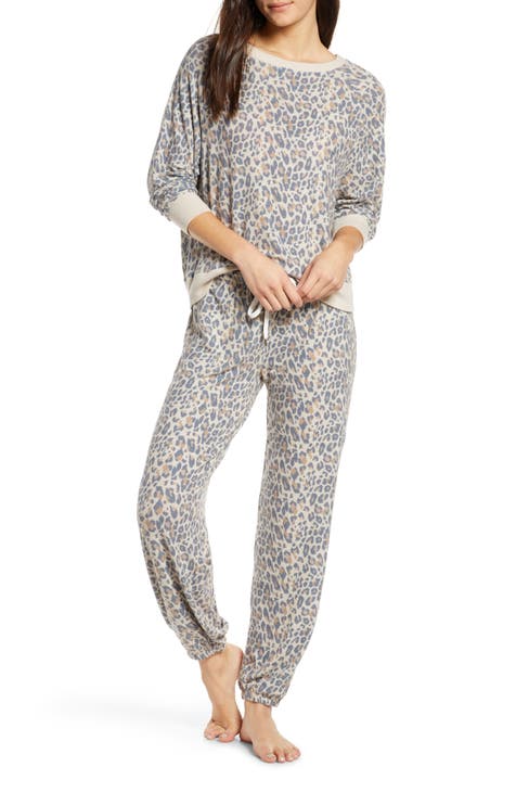 Efsteb Womens Sleepwear Sets Nightgown Fall and Winter Standing