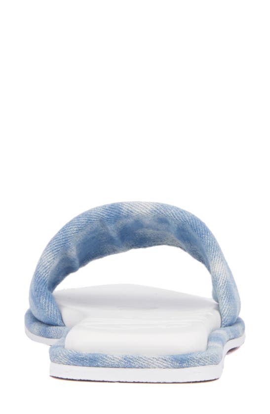 Shop Olivia Miller Power Play Slide Sandal In Acid Wash Blue