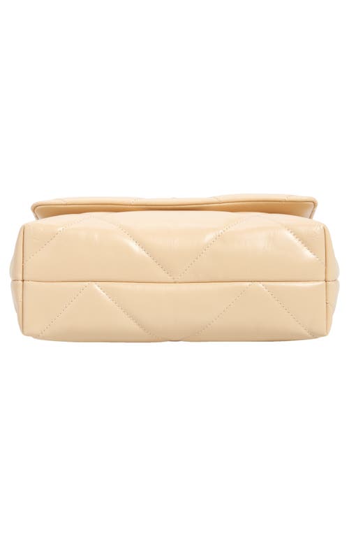 Shop Tory Burch Small Kira Diamond Quilted Convertible Leather Shoulder Bag In Vanilla Soft Serve