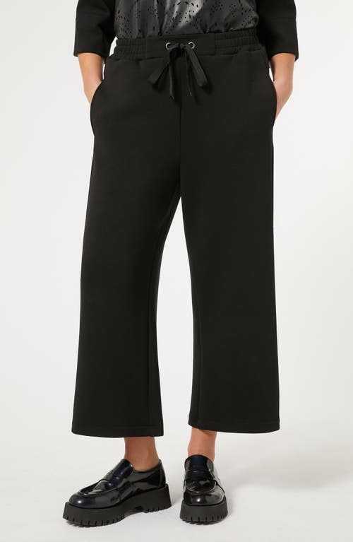 Shop Marina Rinaldi Cosetta Drawstring Jersey Ankle Pants In Black