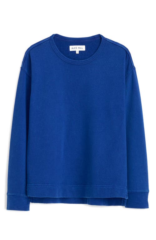 Shop Alex Mill Frankie Sweatshirt In Cobalt