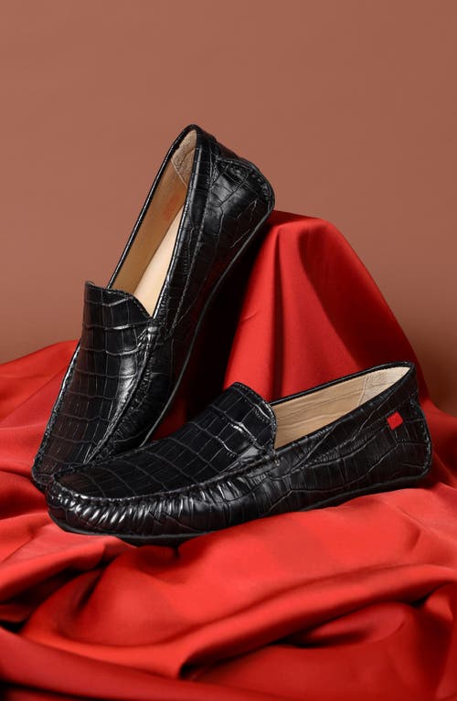 Shop Marc Joseph New York Broadway Driving Loafer In Cafe Croco