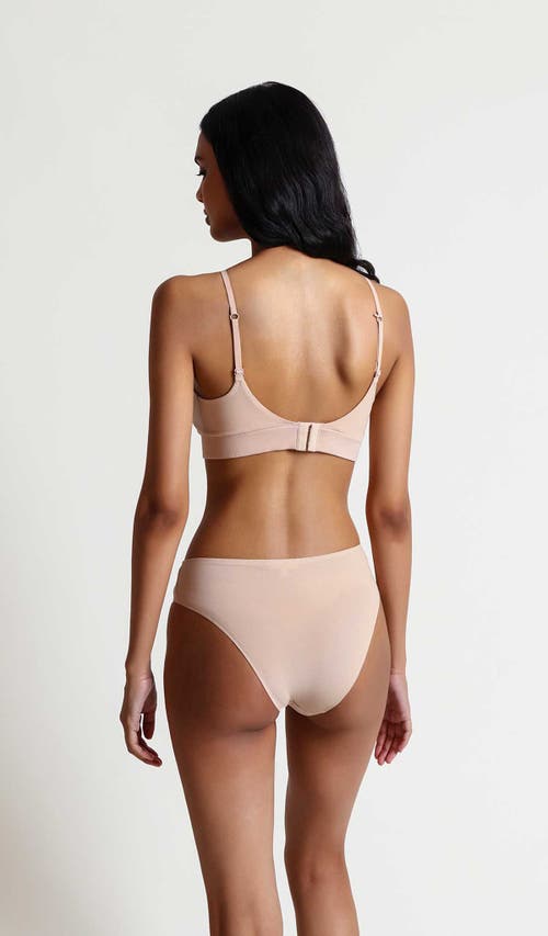 Skin Gita Plunging Bralette In Macadamia