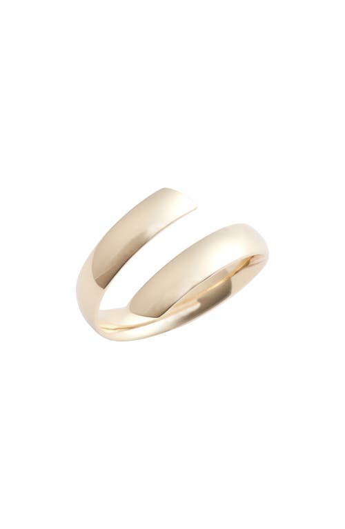 Bony Levy 14K Gold Beveled Edge Bypass Ring Yellow at Nordstrom,