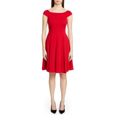 Emporio Armani Off The Shoulder A-Line Dress, US / 44 IT - Red