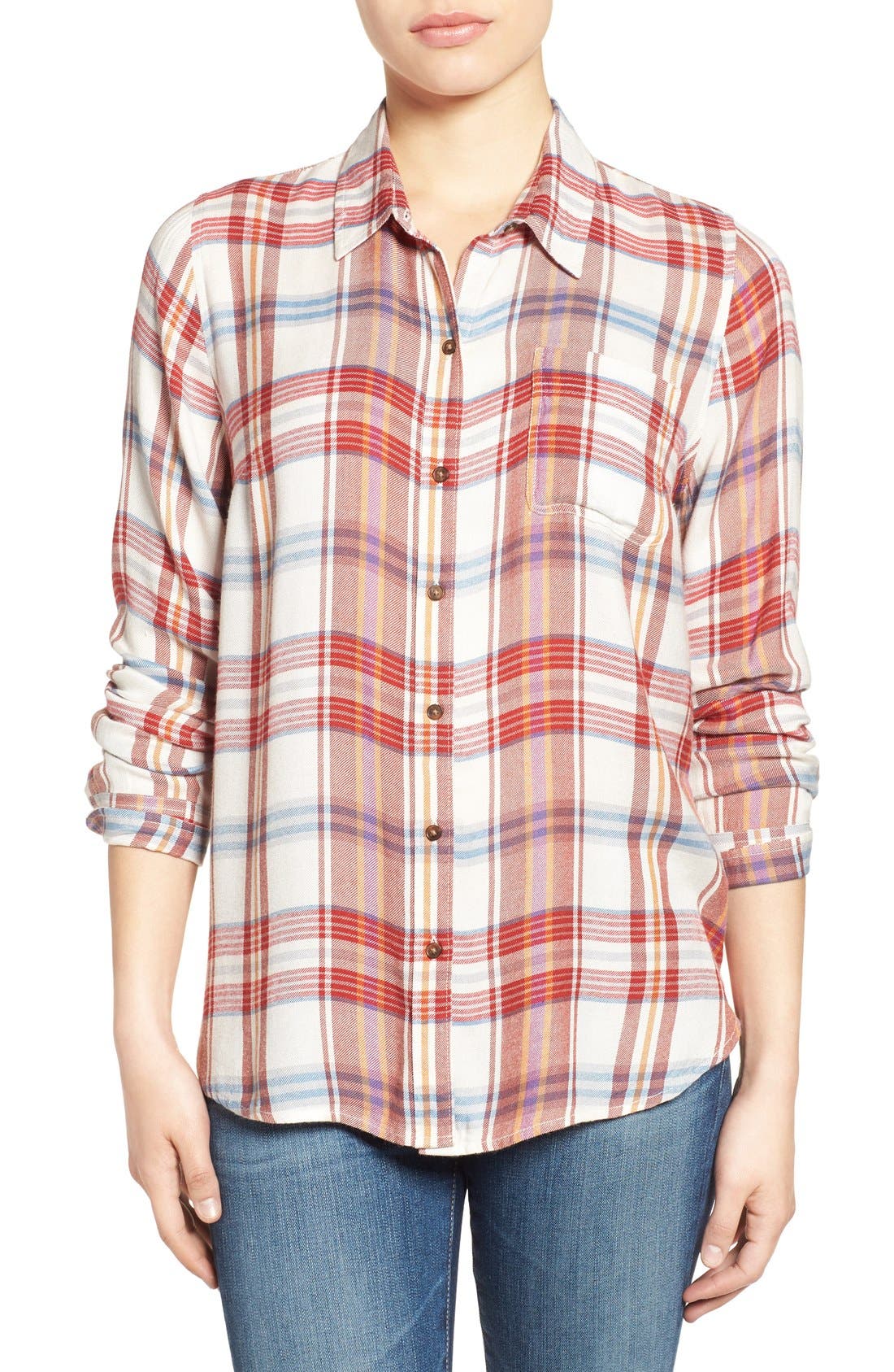 lucky brand bungalow plaid shirt