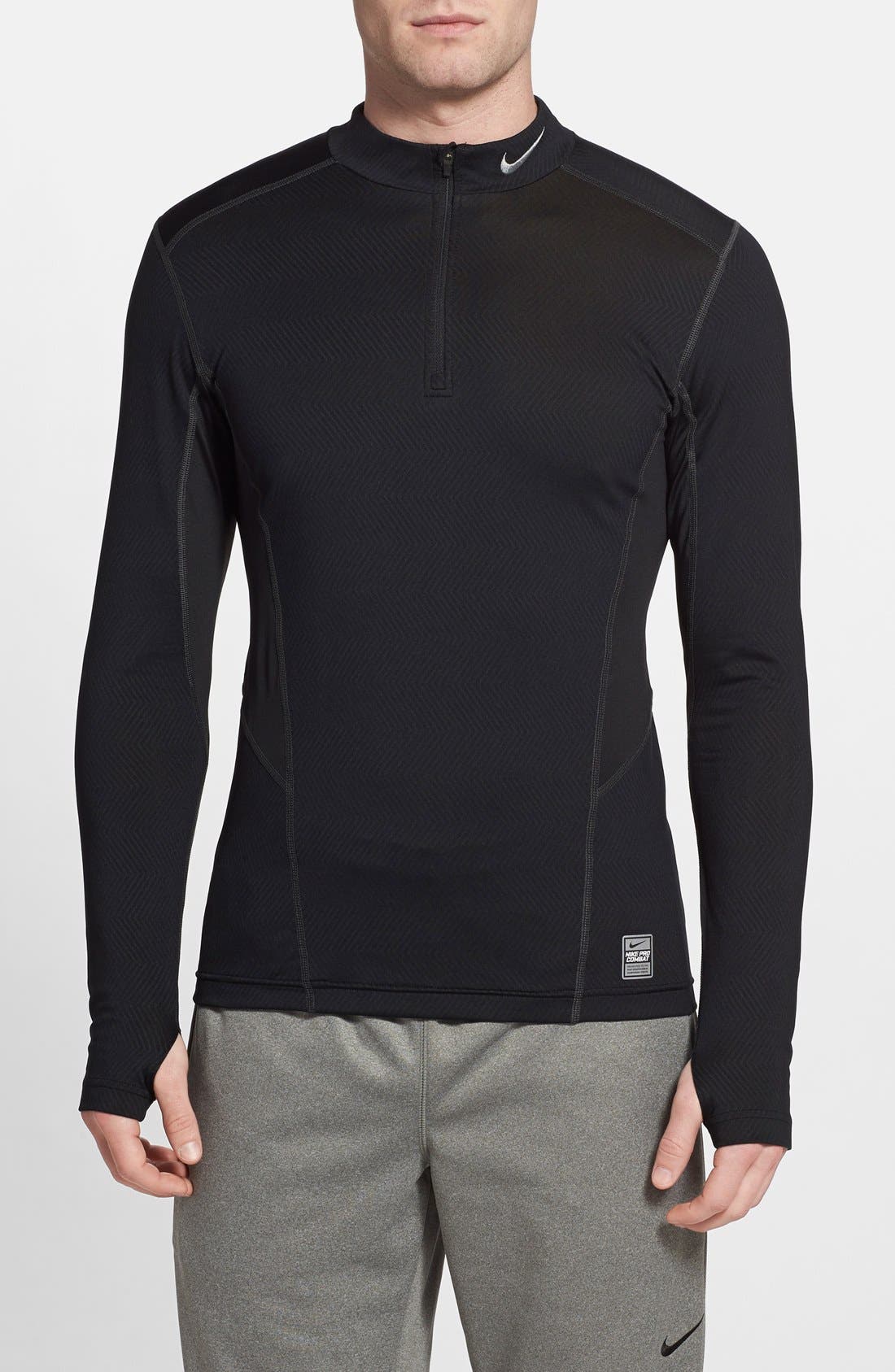 nike pro hyperwarm pullover