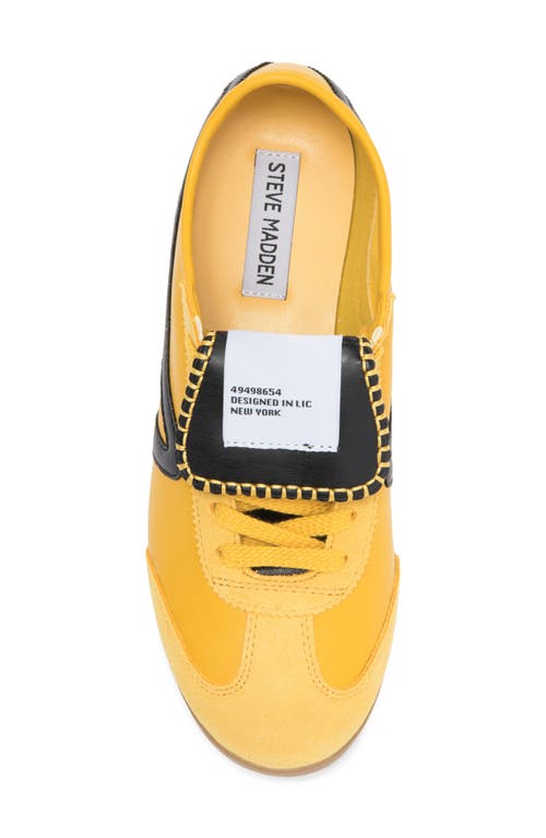 Shop Steve Madden Jaiden Grip Sole Sneaker In Yellow Multi