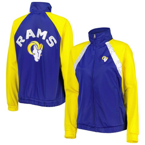 Men's G-III Sports by Carl Banks Purple/White Los Angeles Lakers Warm Up  Colorblock Raglan Full-Zip Track Jacket
