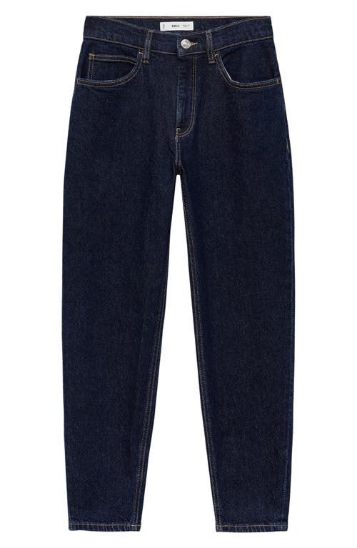 Mango High Waist Mom Jeans In Open Blue