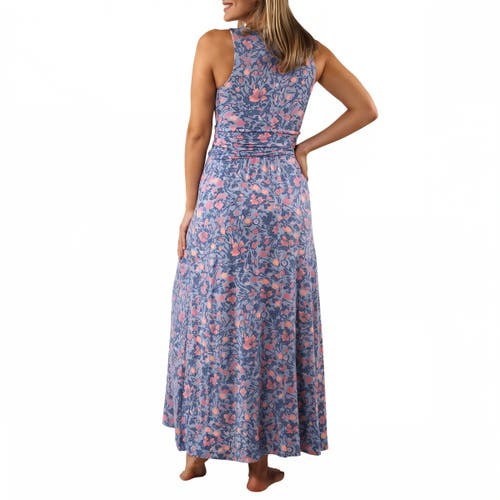 Uv Skinz V-neck Maxi Dress In Moon Dust Wildflower