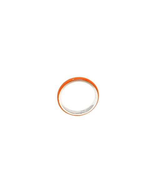 FRY POWERS The Enamel Stacking Ring in Florida Orange 