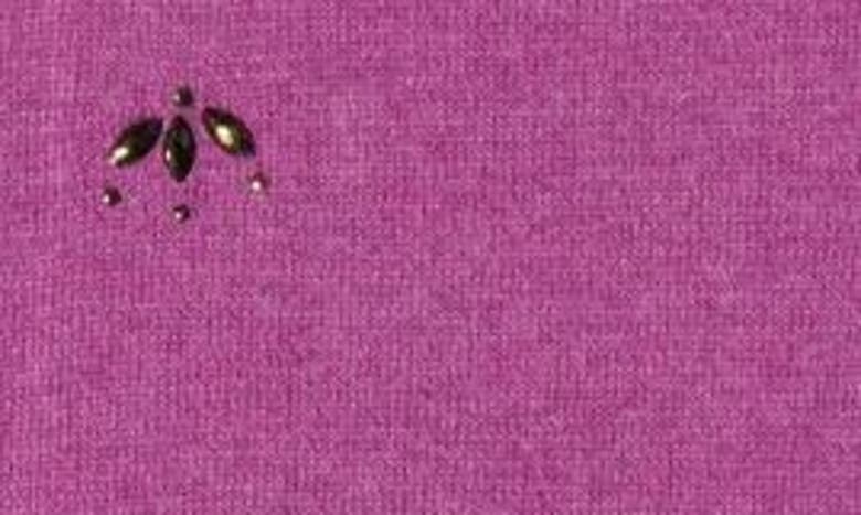 Nic + Zoe Hidden Gems Cotton Blend Sweater In Vivid Magenta