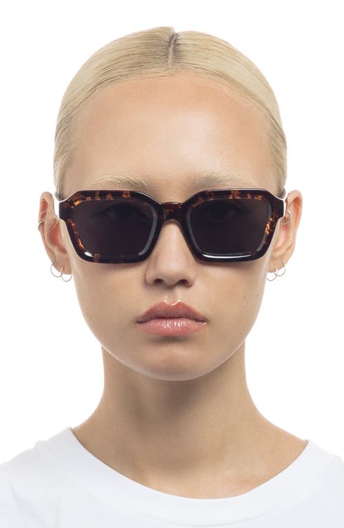 Shop Le Specs Impossible 51mm Square Sunglasses In Tokyo Tort