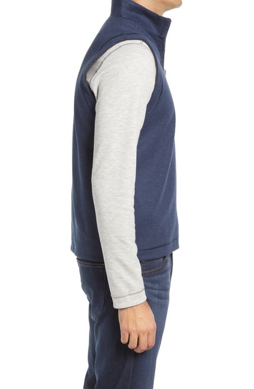 Johnston & Murphy Reversible Knit Vest In Brown/navy