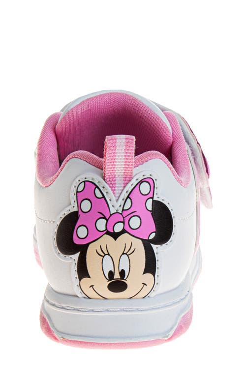 Josmo Kids' Minnie Mouse Sneakers In White/pink