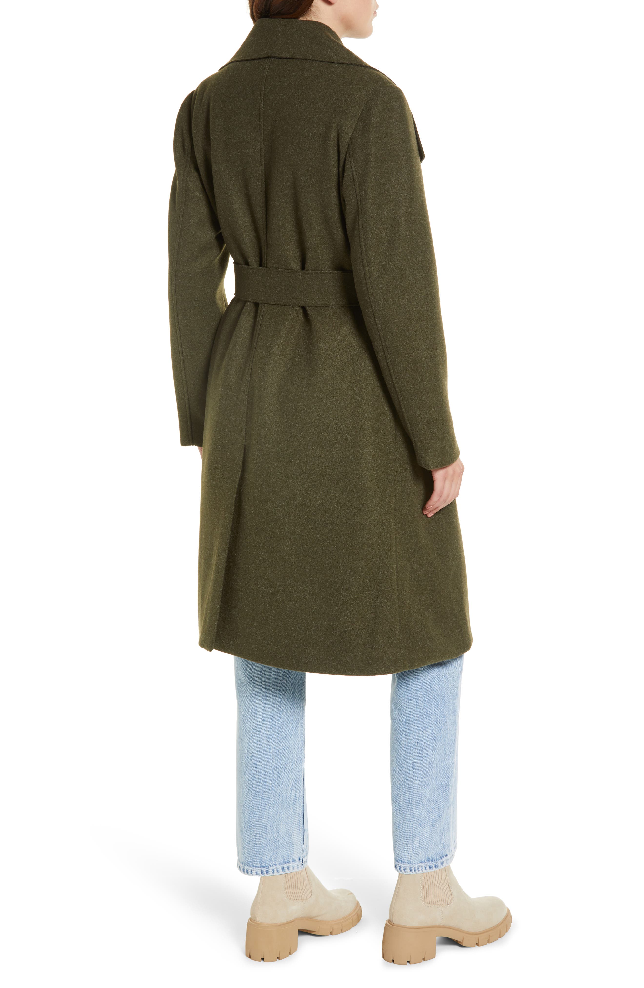 marc new york belted wrap jacket