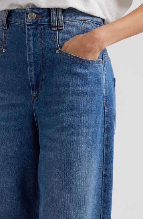 Shop Isabel Marant Lemony High Waist Wide Leg Jeans In Blue