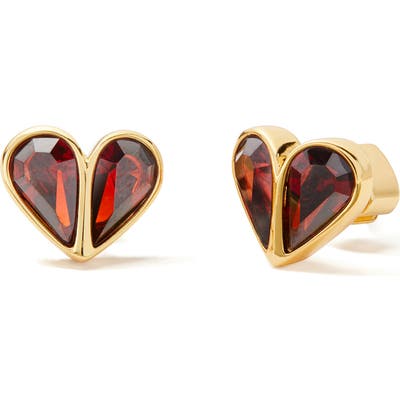 Kate Spade New York Rock Solid Small Heart Stud Earrings
