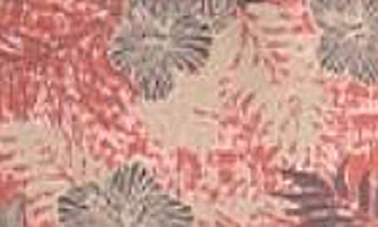 Jachs Tropical Print Short Sleeve Button-up Shirt In Pink Tropical Print