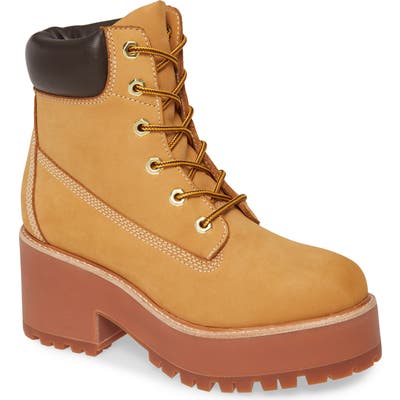 Jeffrey Campbell Bulldoze Platform Bootie, Brown