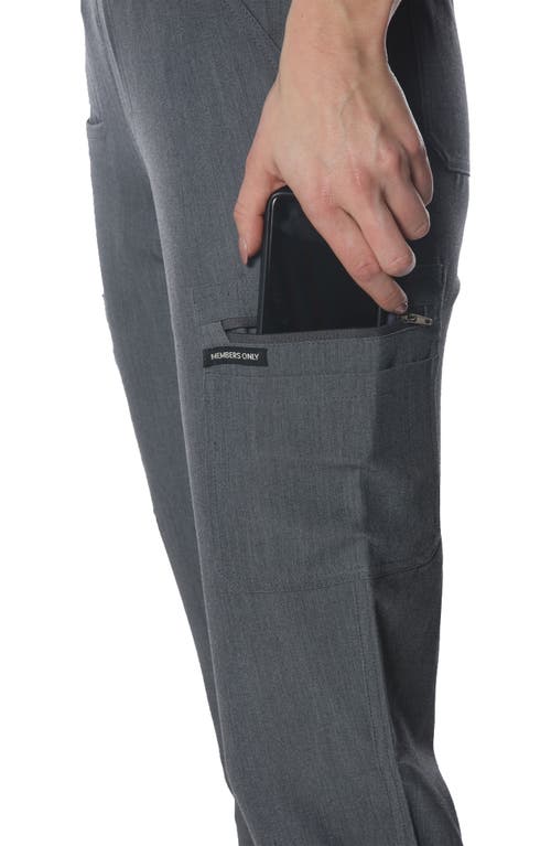 Members Only Valencia Jogger Scrub Pants In Graphite