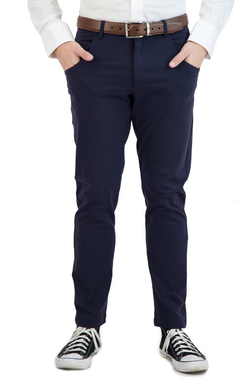 Shop Levinas All Day Everyday Stretch Tech Chino Pants In Navy