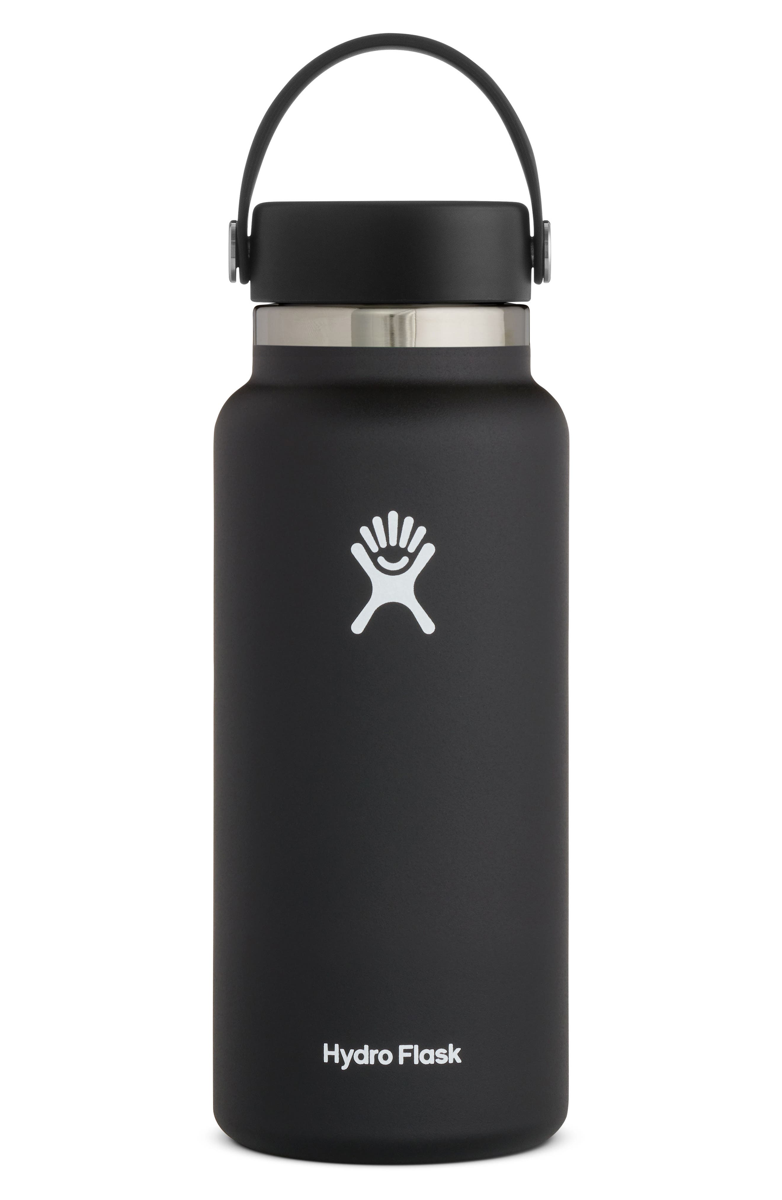 Hydro Flask Wide Mouth Water Bottle Straw Flip Lid Cap Cover for Hydro Flask Black 