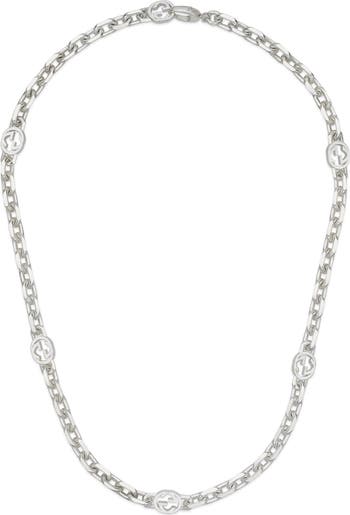 Gucci Interlocking G Station Necklace Nordstrom