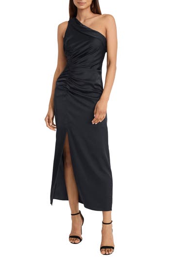 DONNA MORGAN DONNA MORGAN FOR MAGGY ASYMMETRIC SLIT MAXI GOWN