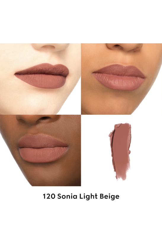 Shop Gucci Rouge À Lèvres Mat Matte Lipstick In 120 Sonia Light Beige