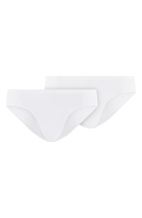 Shop Falke Daily Comfort 2-pack Stretch Cotton Bikini Briefs In White