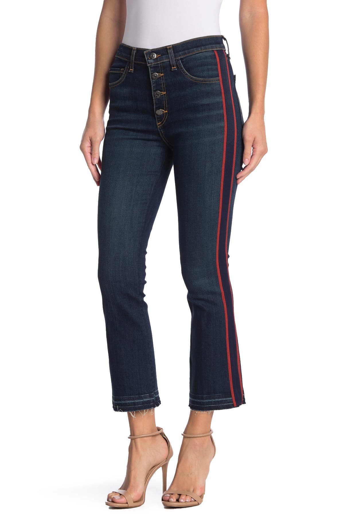 VERONICA BEARD | Carolyn Side Stripe Kick Flare Jeans | Nordstrom Rack