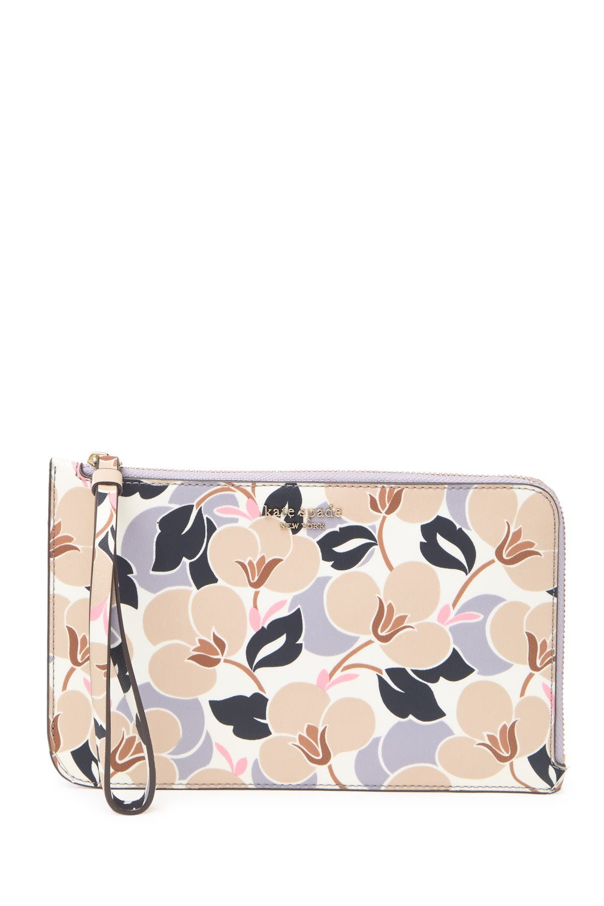 kate spade floral wristlet