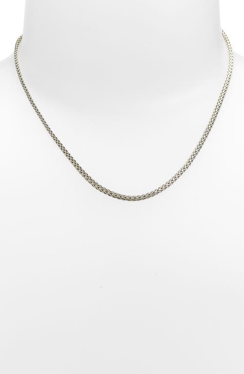 'Classic Chain' Mini Chain Necklace in Silver