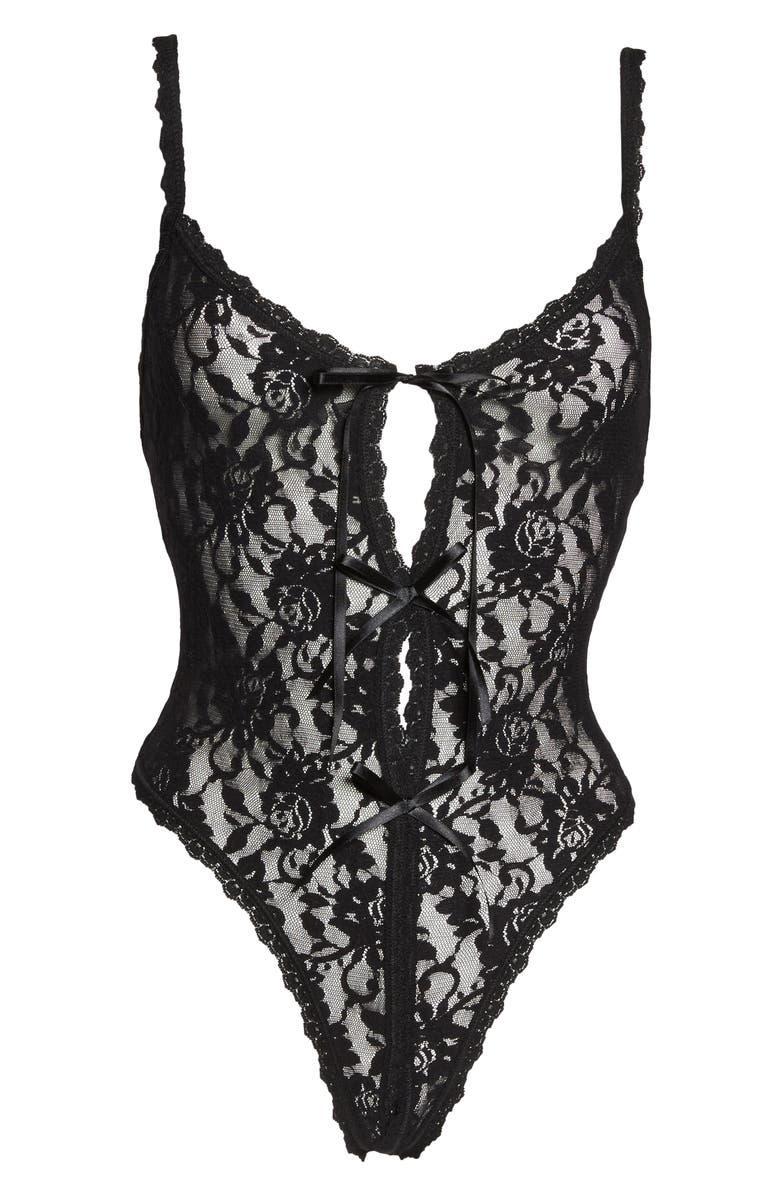 Hanky Panky Signature Lace Open Gusset Thong Teddy | Nordstrom