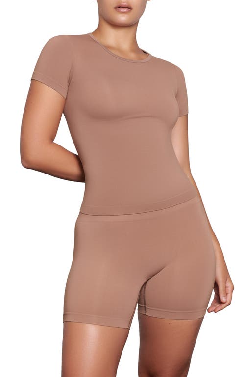 Soft Smoothing Seamless T-Shirt in Sienna