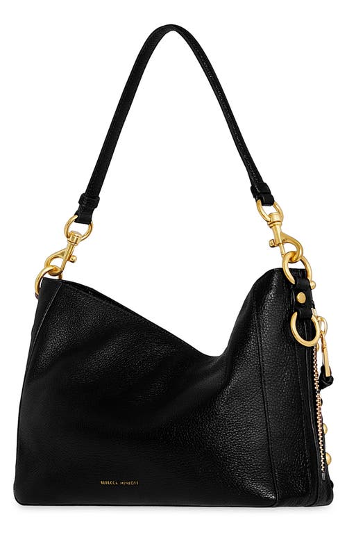 Shop Rebecca Minkoff Mab Studded Leather Crossbody Bag In Black