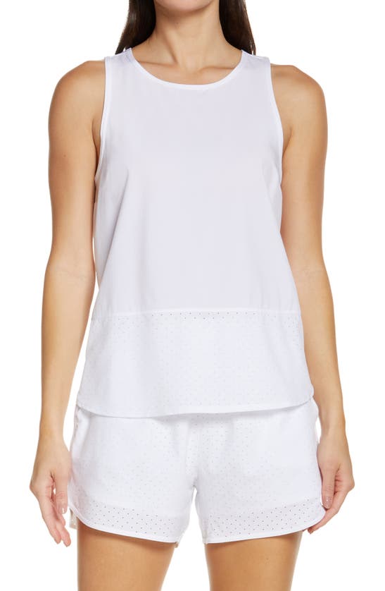 Zella Mix It Up Performance Tank In White