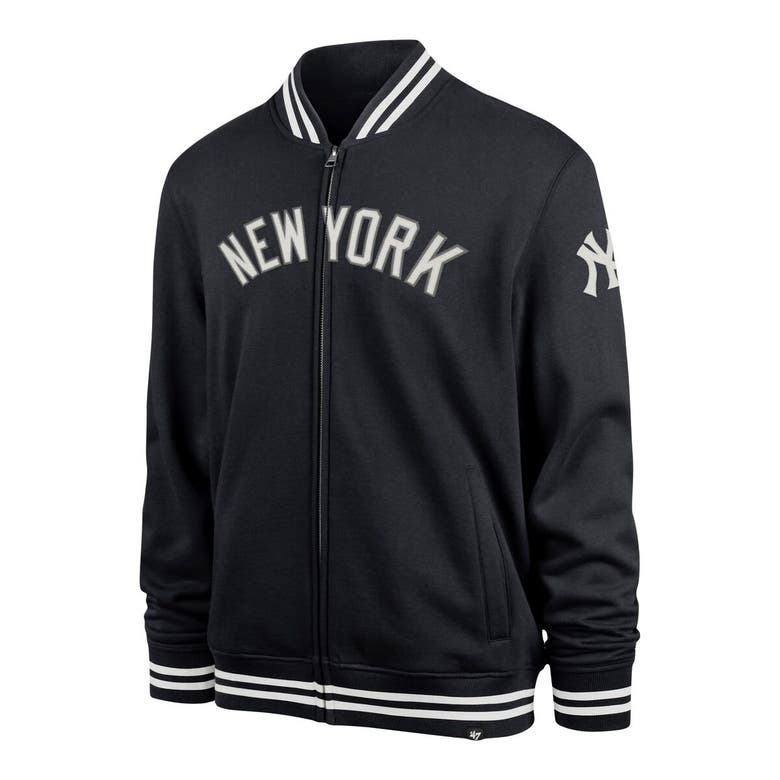 Shop 47 ' Navy New York Yankees Wax Pack Pro Camden Full-zip Track Jacket