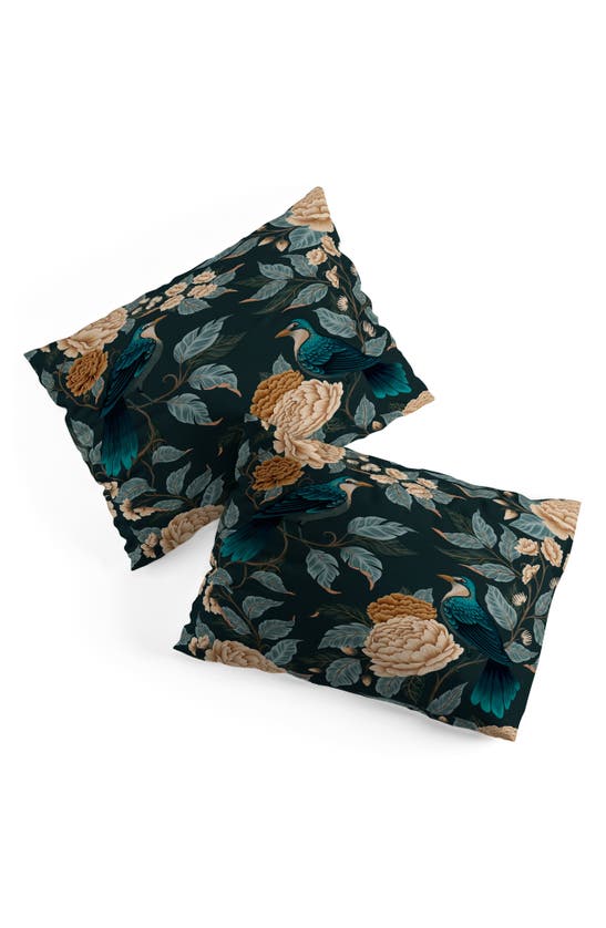 Deny Designs Duvet Cover & Shams Set In Black