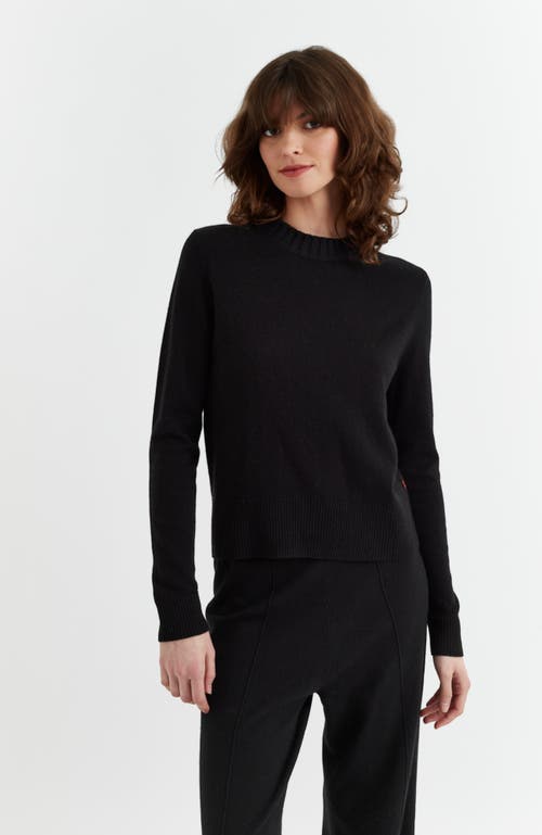 Chinti & Parker Cropped Sweater In Black