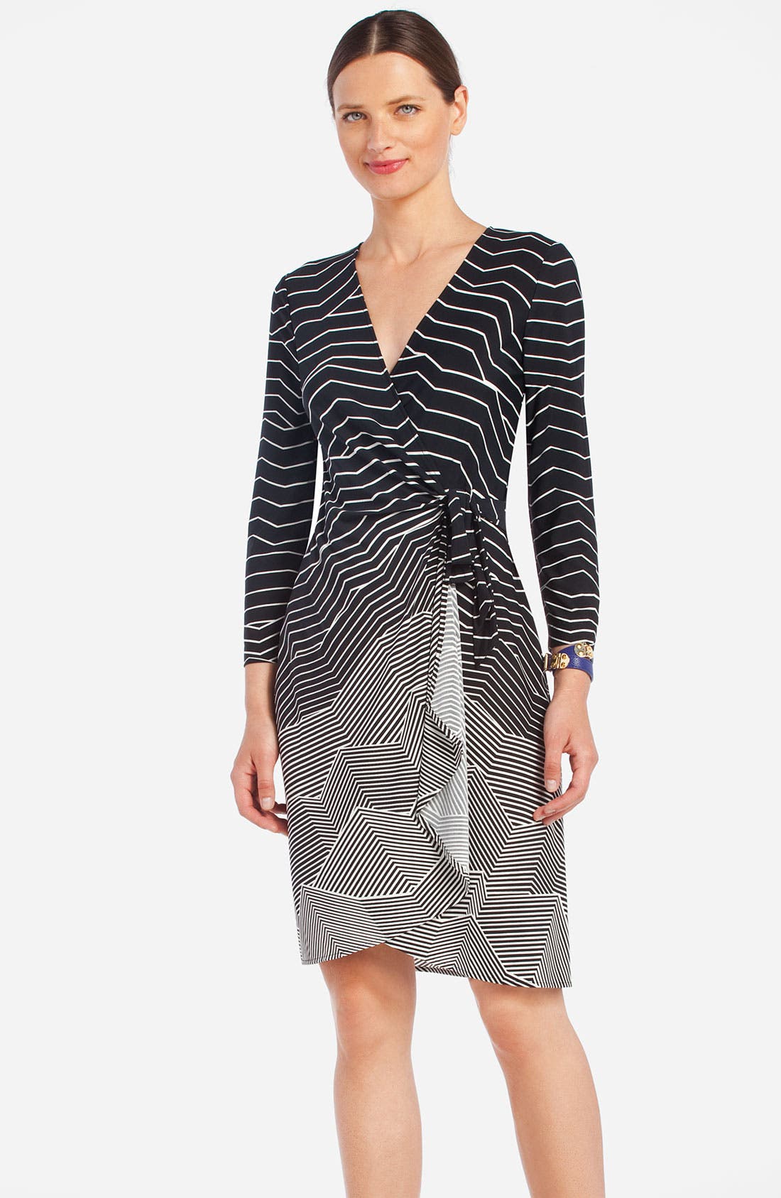 BCBGMAXAZRIA Print Jersey Wrap Dress Nordstrom