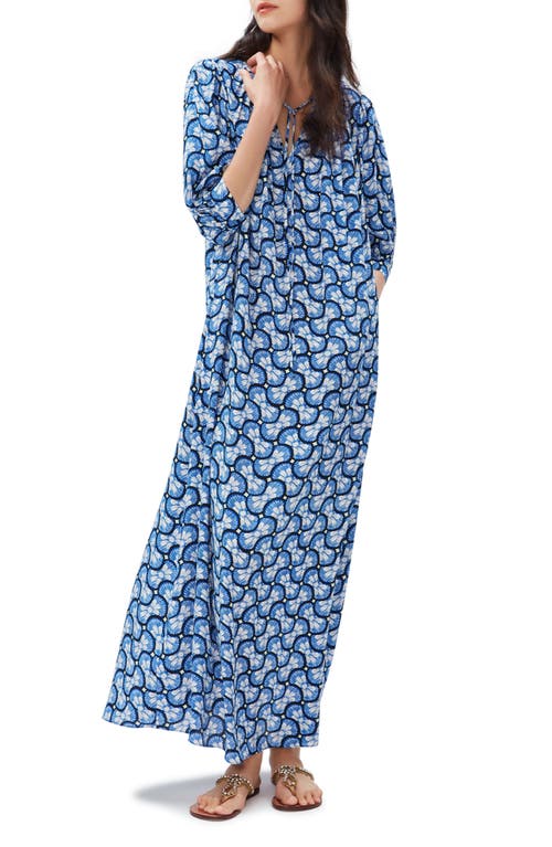 Diane von Furstenberg Drogo Floral Print Dress in Daisy Geo Large